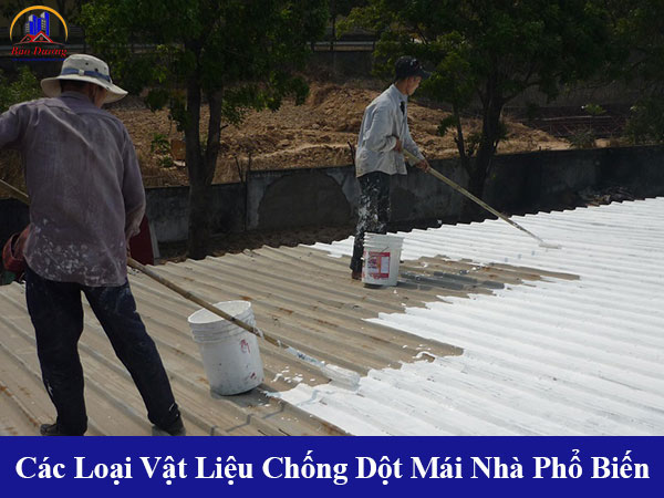 Các loại vật liệu chống dột mái nhà phổ biến