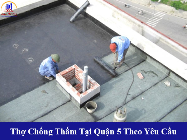Cung cấp thợ chống thấm tại quận 5 theo yêu cầu