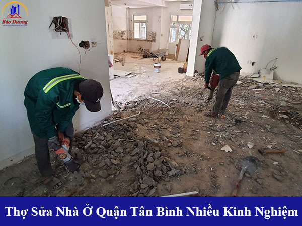 Thợ sửa nhà tại quận tân bình nhiều kinh nghiệm