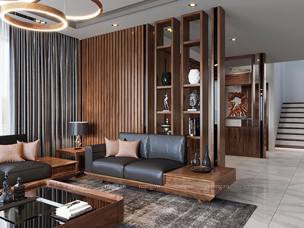 Mẫu vách ngăn phòng khách đẹp nhất 