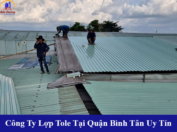Công ty lợp tole tại quận Bình Tân uy tín 