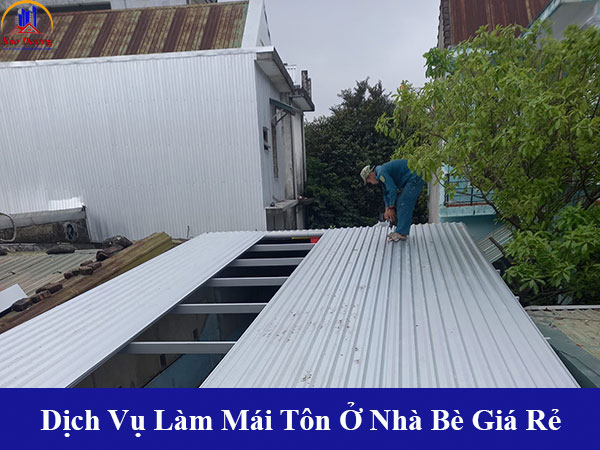 Các dịch vụ làm mái tôn ở nhà bè của chúng tôi