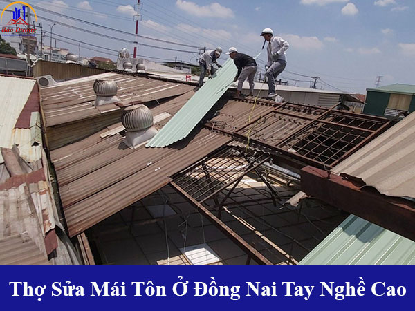 Đội ngũ thợ sửa mái tôn tại đồng nai tay nghề cao